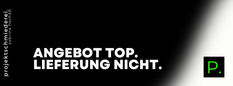 Das beste Angebot nützt nichts, wenn die Lieferung scheitert