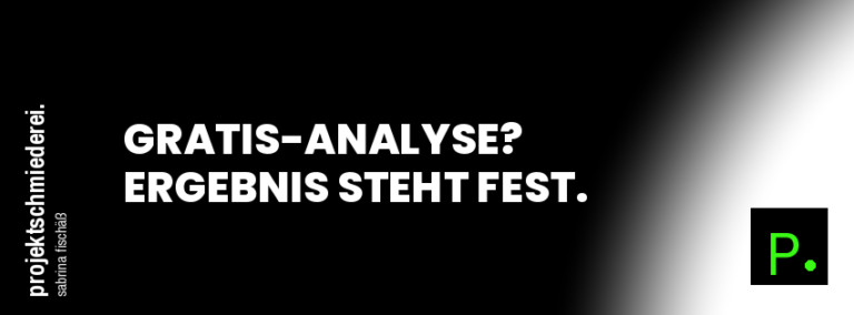 Beitragsbild: Gratis-Analyse? Ergebnis steht fest.